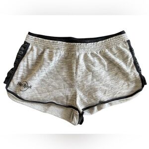Hard Rock Café Gray and Black Shorts
